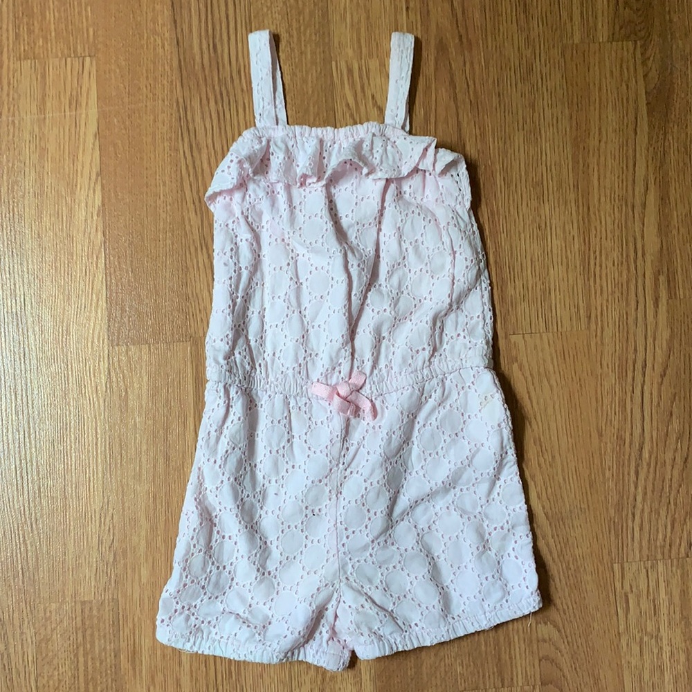 The Children's Place Pink Eyelet Romper